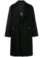 Versace Jeans Couture Single-breasted Trench Coat - Black