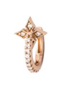 Stone Mini 'creole' Tiny Hoop Diamond Earring