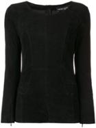 Sylvie Schimmel Fitted Leather Shirt - Black