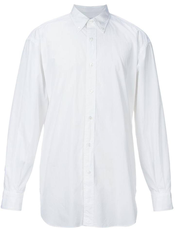 H Beauty & Youth. Classic Shirt, Men's, Size: Large, White, Cotton