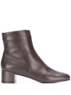 L'autre Chose Smooth Ankle Boots - Brown