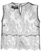 Paule Ka Lace Structured Over-top - Black