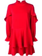 Jovonna Izzah Ruffled Dress - Red