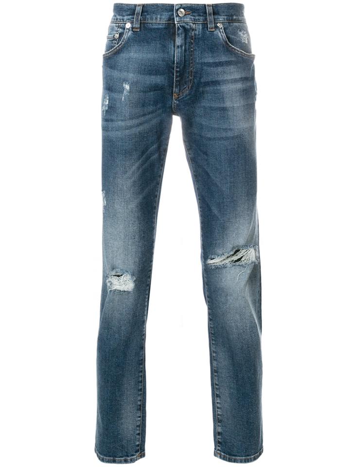 Dolce & Gabbana Ripped Jeans - Blue