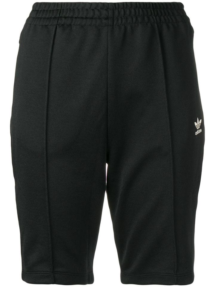 Adidas Signature Stripe Track Shorts - Black