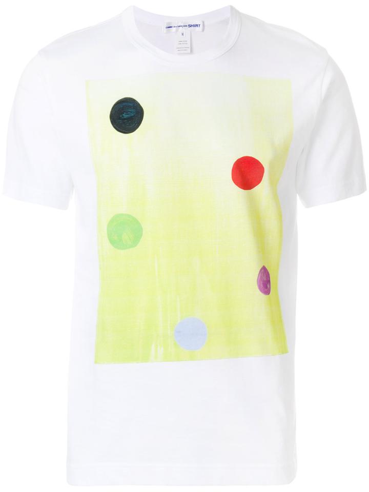 Comme Des Garçons Shirt Dot Print Short-sleeve T-shirt - White