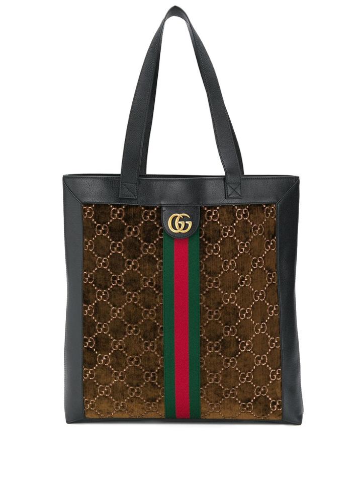 Gucci Ophidia Soft Gg Supreme Large Tote - Black