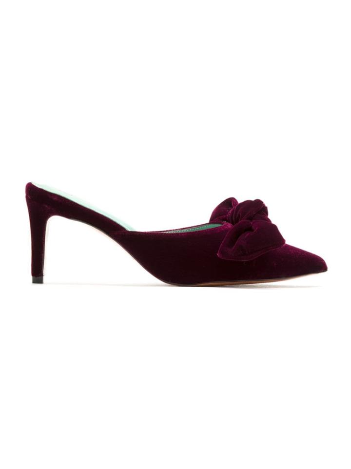Blue Bird Shoes Suede Luciana Mules - Red