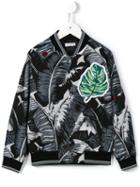 'banana Leaf' Bomber Jacket, Boy's, Size: 6 Yrs, Black, Dolce & Gabbana Kids