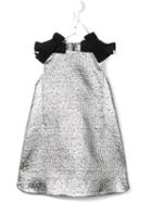Simonetta Lamé Jacquard A-line Dress, Girl's, Size: 10 Yrs, Grey