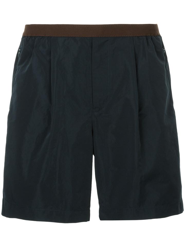 Kolor Fitted Waistband Shorts - Blue