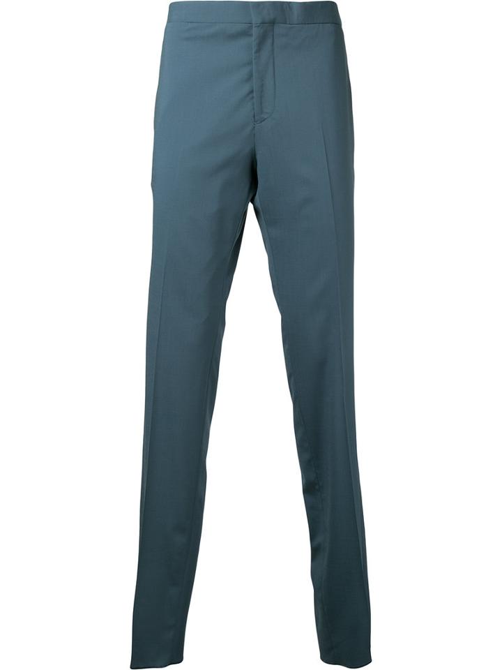 Cerruti 1881 - Tailored Trousers - Men - Spandex/elastane/virgin Wool - 50, Blue, Spandex/elastane/virgin Wool