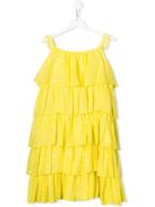 Mariuccia Milano Kids Tiered Ruffled Dress - Yellow