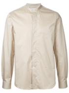 Lemaire Collarless Shirt, Men's, Size: 50, Nude/neutrals, Cotton/spandex/elastane
