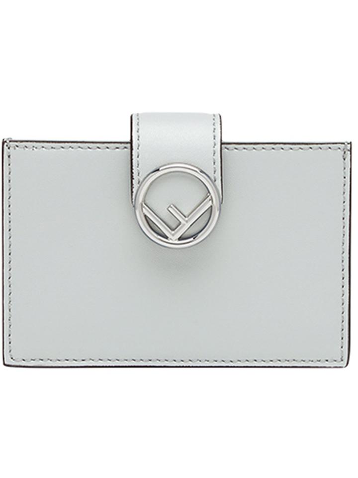 Fendi Gusset Card Holder - Grey