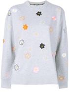 Kenzo Embroidered Flower Sweater - Grey