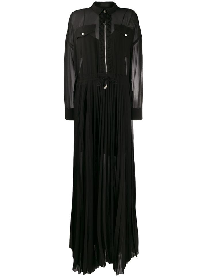 Diesel Black Gold Long Pleated Shirt Dress