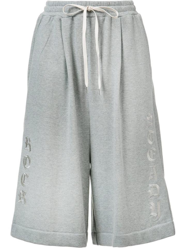 Miharayasuhiro Cropped Trousers, Women's, Size: 36, Grey, Cotton