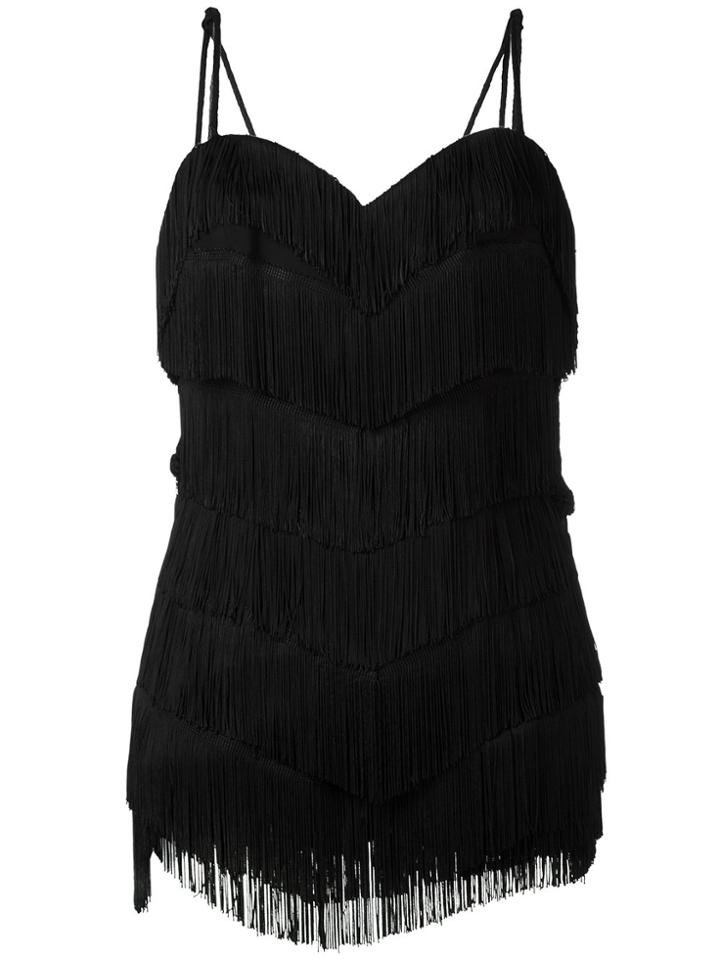Moschino Vintage Fringed Dress - Black