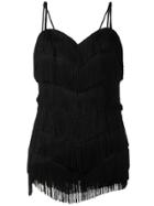 Moschino Vintage Fringed Dress - Black