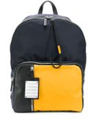Fpm - Fabbrica Pelletterie Milano Contrast Pocket Backpack - Blue