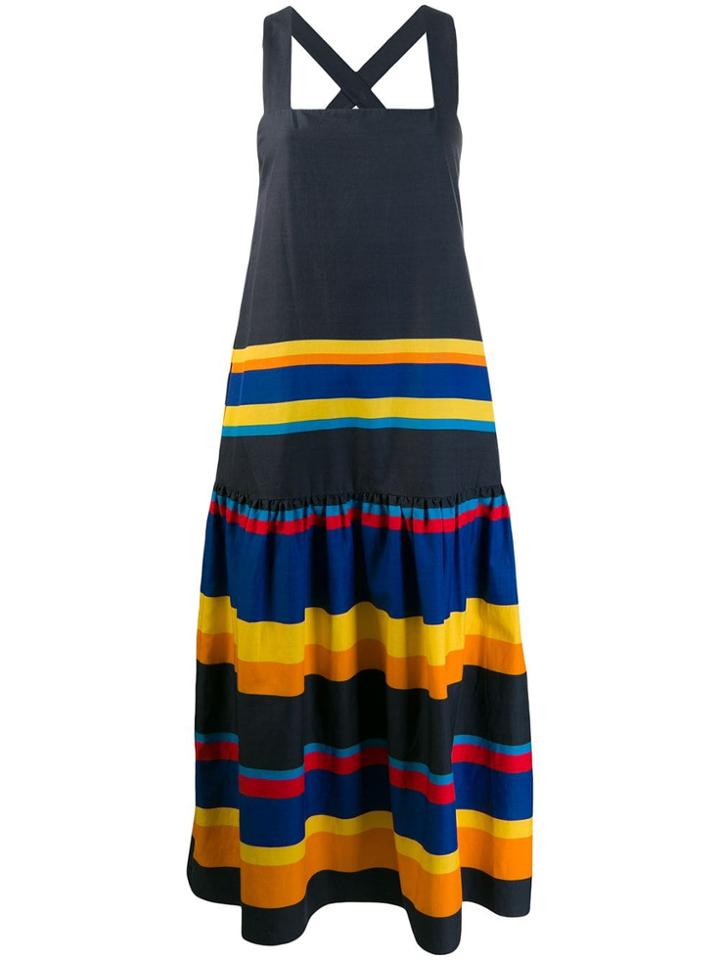 Chinti & Parker Striped Shift Dress - Blue