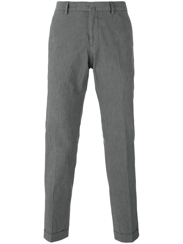 Briglia 1949 - Slim-fit Trousers - Men - Cotton/spandex/elastane - 54, Grey, Cotton/spandex/elastane