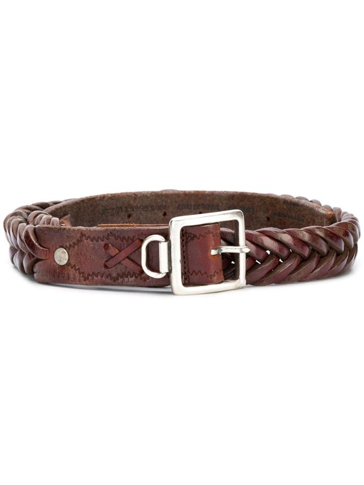 Golden Goose Deluxe Brand Plaited Belt - Brown