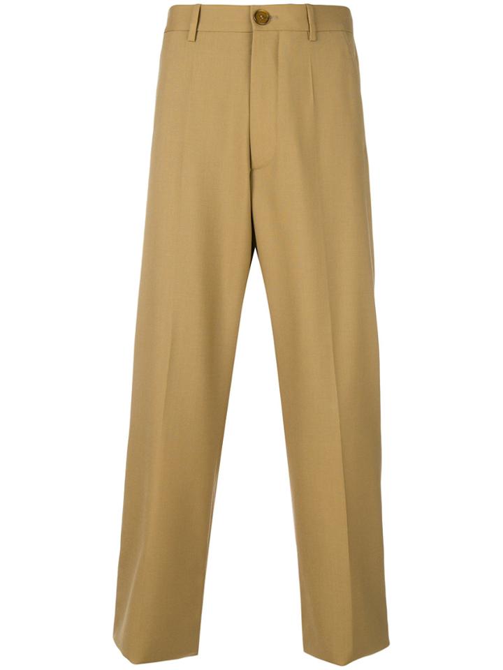 Marni Cropped Utility Trousers - Nude & Neutrals