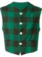 Dolce & Gabbana Vintage Checked Waistcoat - Green