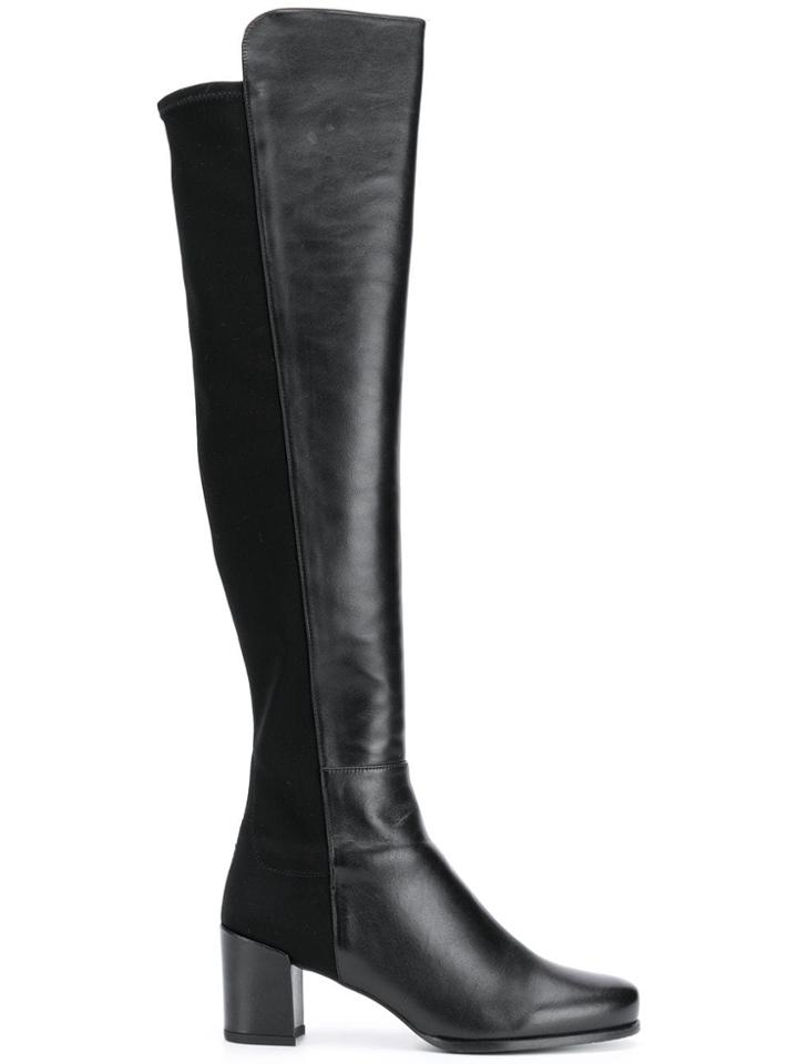 Stuart Weitzman Mid Heel Boots - Black