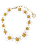 Dolce & Gabbana Daisy Necklace, Women's, White, Crystal/glass/brass