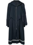Juun.j Oversized Hooded Raincoat - Blue