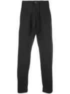 Jan Jan Van Essche Cropped Track Trousers - Black