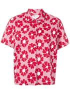 Ymc Floral Print Boxy Shirt - Pink