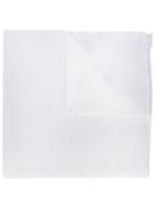 Fefè - Plain Pocket Square - Men - Cotton - One Size, White, Cotton