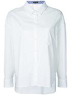 Loveless - High Low Hem Shirt - Women - Cotton/polyester - 36, White, Cotton/polyester