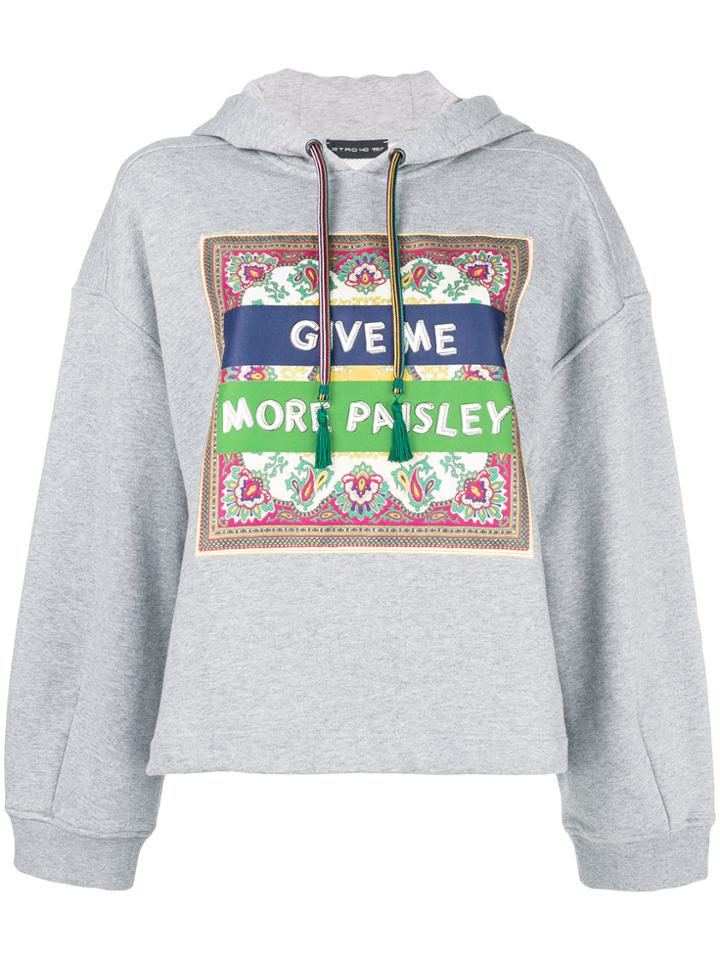 Etro Graphic Hoody - Grey