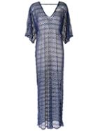 Brigitte V Neck Kaftan, Women's, Size: Gg, Blue, Polyester