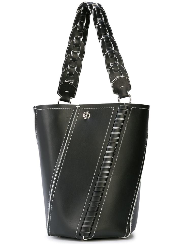 Proenza Schouler Whipstitch Medium Hex Bucket Bag - Black