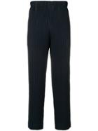 Homme Plissé Issey Miyake Ribbed Trousers - Blue