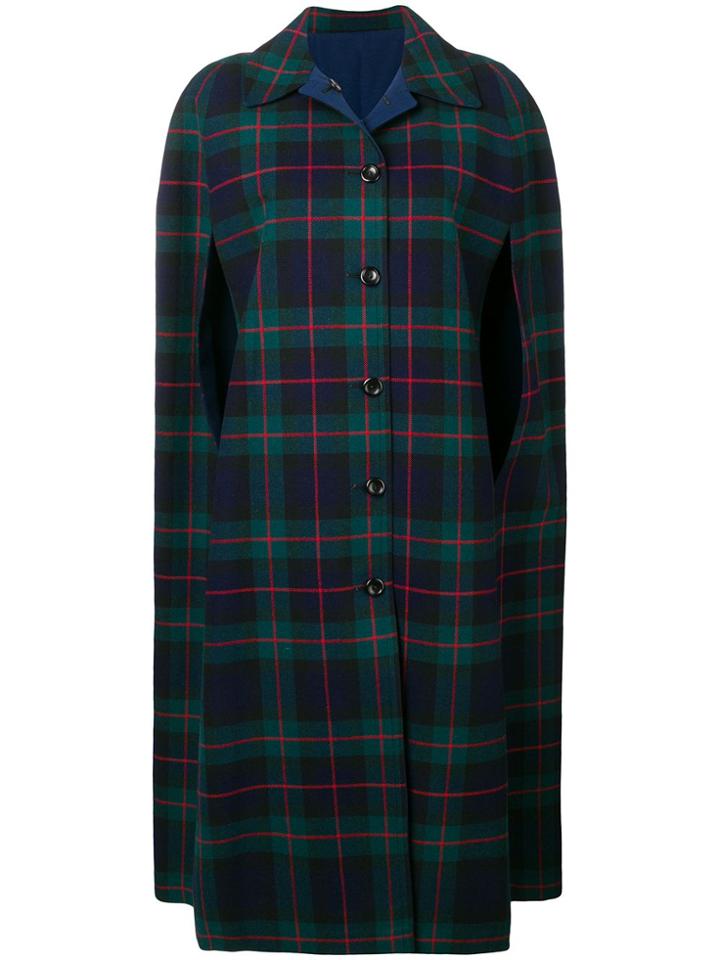 A.n.g.e.l.o. Vintage Cult 1970's Reversible Plaid Coat - Green