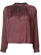 Ulla Johnson 'rosamund' Blouse, Women's, Size: 2, Pink/purple, Polyester