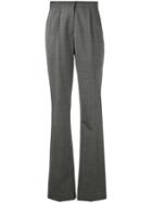 Antonio Berardi - Tailored High-waisted Trousers - Women - Silk/spandex/elastane/mohair/wool - 44, Grey, Silk/spandex/elastane/mohair/wool