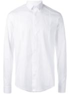 Les Hommes Concealed Fastening Shirt, Men's, Size: 48, White, Cotton/spandex/elastane