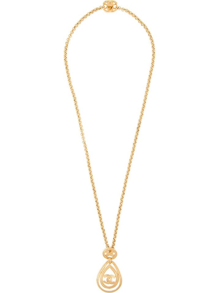 Chanel Vintage Chanel Cc Logos Chain Necklace - Metallic