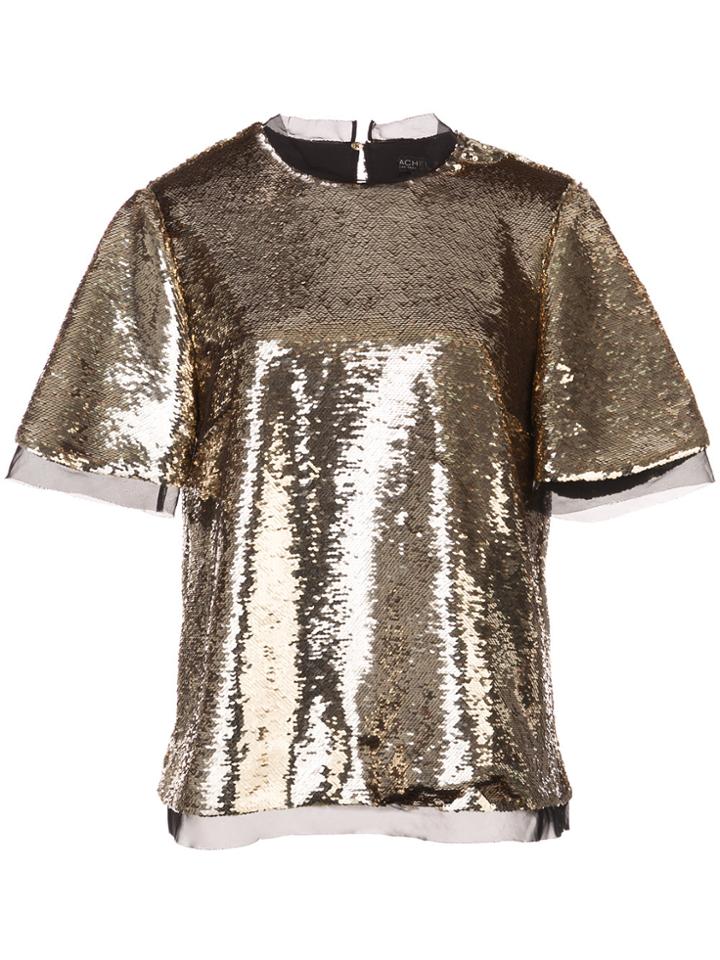Rachel Zoe Sequinned Blouse - Metallic