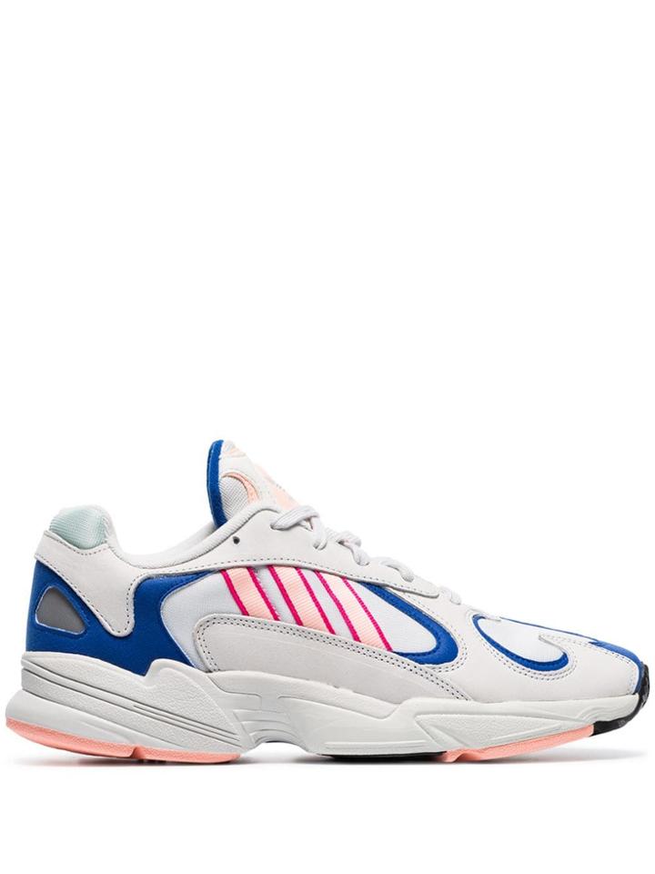 Adidas White Yung 1 Watermelon Leather Low-top Sneakers