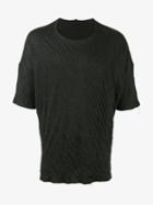 The Viridi-anne Knitted T-shirt, Men's, Size: 4, Black, Cotton/ramie