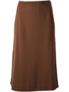 Missoni Vintage Pleat Detail Skirt, Women's, Size: 42, Brown